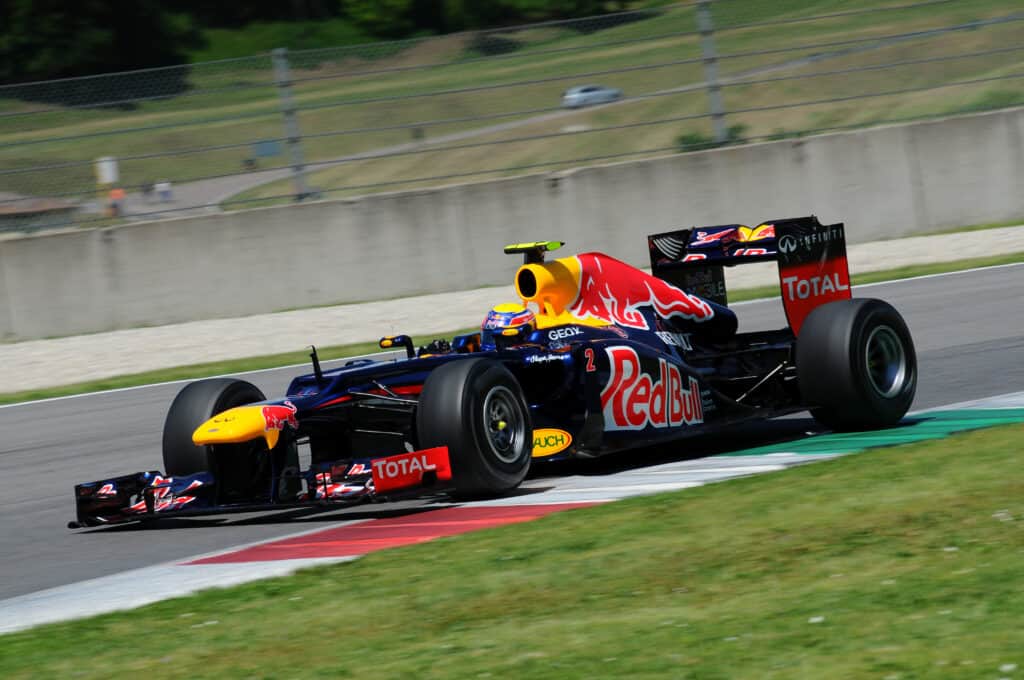 Formula 1 car time trial