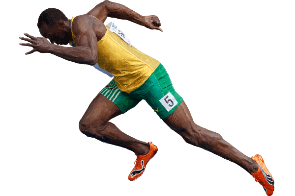 usain bolt sprint start